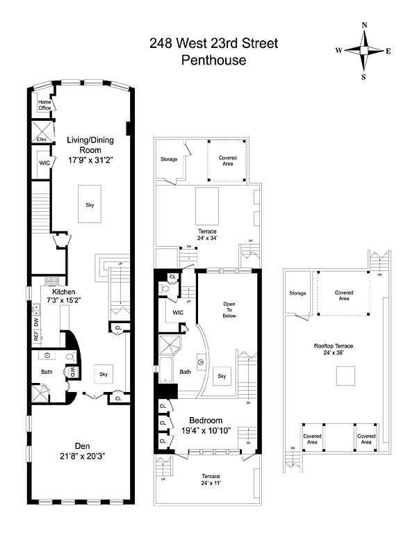Penthouse Wohnung-Planung