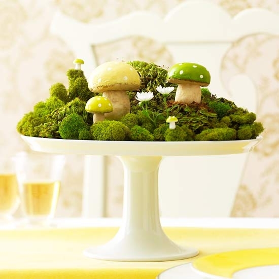 Pilzen Tischdeko-Ideen Ostern Frühlingsdeko