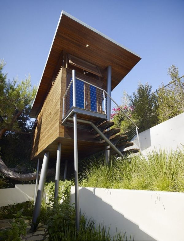 Rockfeller Zeitgenössische Architektur Baumhaus Holzverkleidung