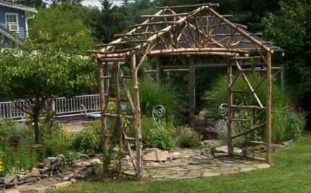 Rustik Pergola Design Garten