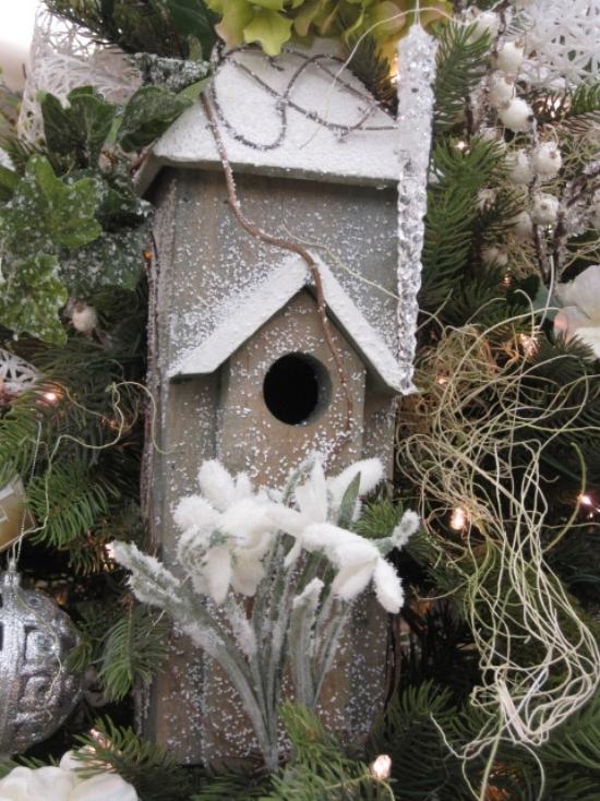 Vogelhaus-Winter Garten Gestaltung Ideen