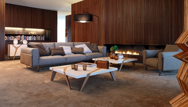 chic Wohnzimmer-Design Idee-Focus Sofa