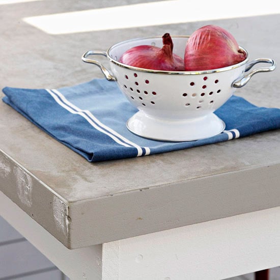 gartenlounge outdoor küche beton arbeitsplatte