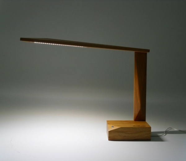 rustíkale Holz Lampe-Ardea Tischlampe