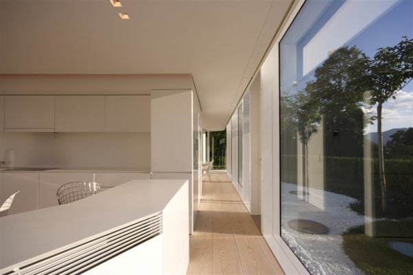 moderne Architektur-Glashaus 