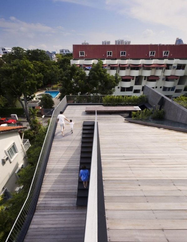 moderne Architektur Singapur Gebäude