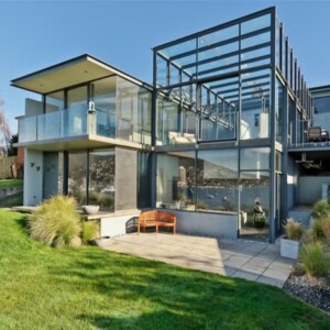 modernes Glashaus Design Idee