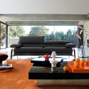 oranger Sessel-trendige Wohnzimmer Farben 2013