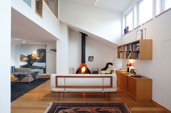 Möbel Design Teppich Kaminoffen Wohnzimmer