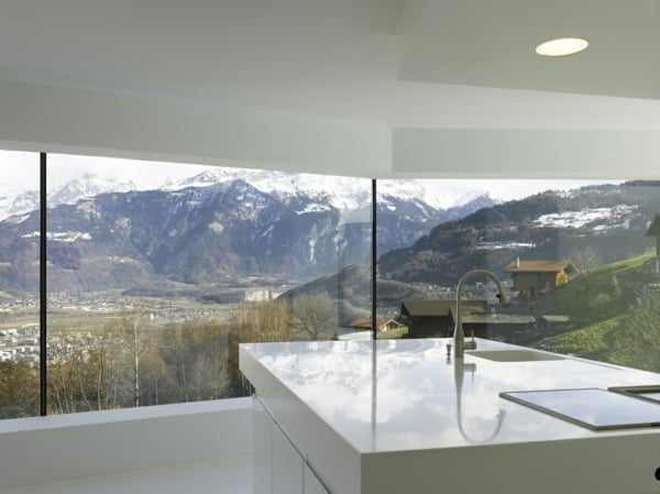 wunderschöne Sicht-Gebirge Schweiz