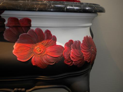 Öl Farben Handwerkskunst bemalte-Möbel Badezimmer Design