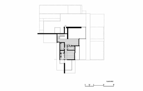 Architektenhaus Bauplan-Raumaufteilung
