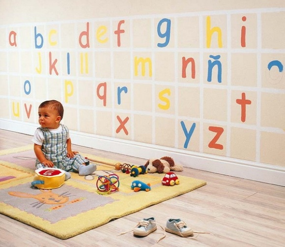 Babyzimmer Einrichten Ideen Dekorieren Wand Buchstaben