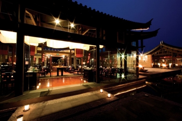 Banyan Tree Lijiang luxushotel nachtbeleuchtung