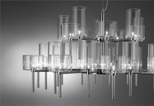 Beleuchtung modern Ideen-Glas Design Lichtskulptur Axo