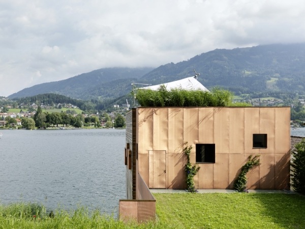 Bootshaus am See Österreicht-Holzfassade MHM Architects