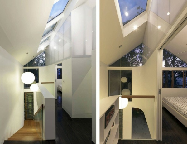 Dachfenster moderne Beleuchtung-Flur Gestaltung