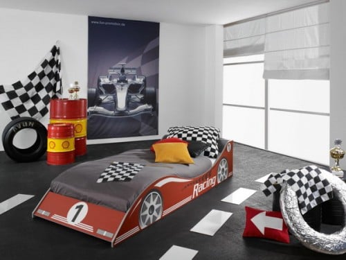 Formel-1 Kinderbett Design Motive-Jungenzimmer