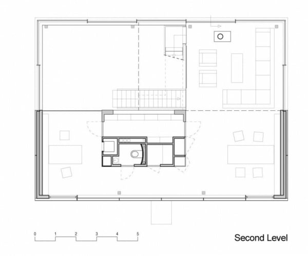 Haus Bauplan-zweiter Stock