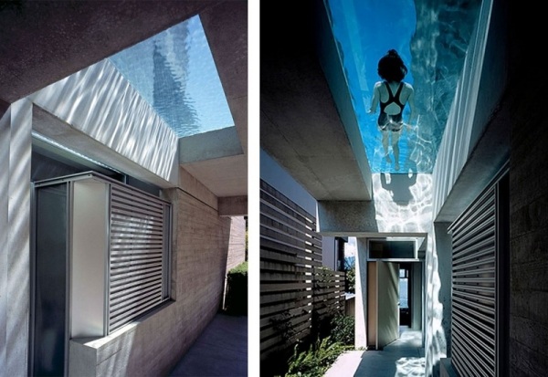 Haus Kanada Balkon Schwimmbecken-Glasboden Lichterfüllter Raum