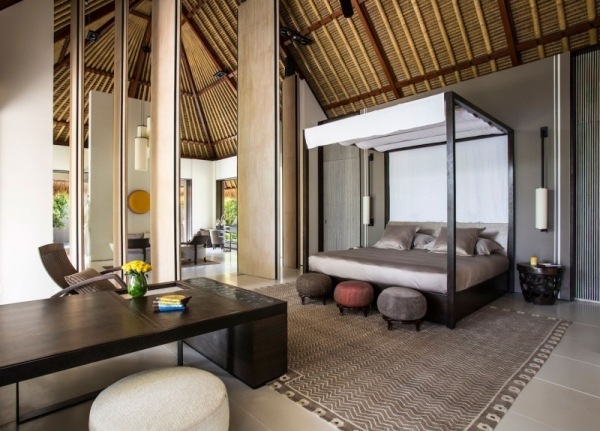 Hotel Design auf den Malediven Cheval Blanc Randheli schlafzimmer