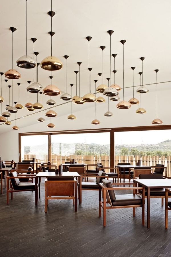 Hotel Restaurant Pendelleuchten-Design-Innenarchitektur
