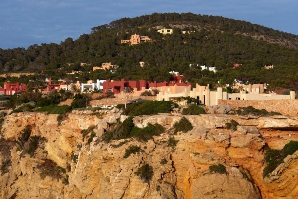 Ibiza moderne Ferienhäuser Panorama Blick insel