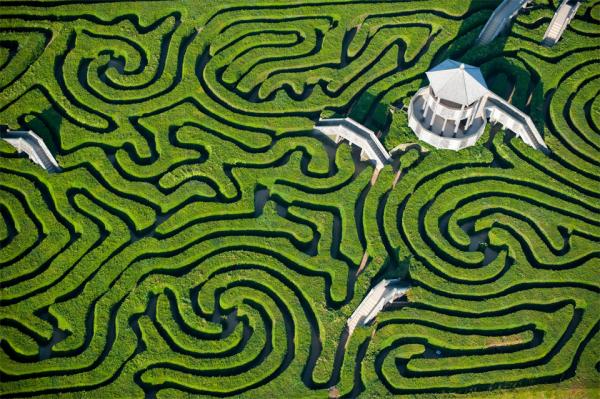Irrgärten hecken Labyrinthe longleat großbritannien
