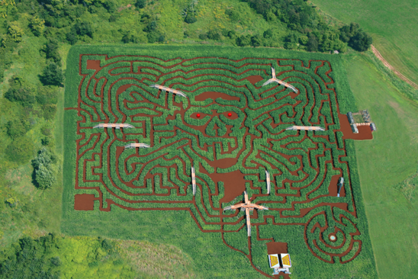 Irrgärten maislabyrinthe Davis Mega labyrinth Sterling USA