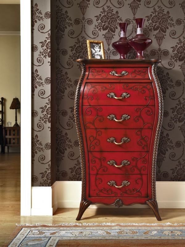 Italienisches Möbel Design-Rote Designer Kommode-Foyer