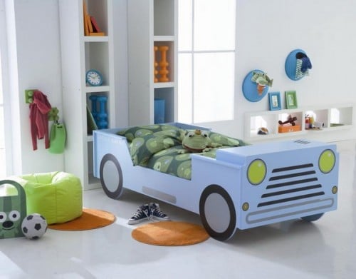 Kinderzimmer Designer Bett Ideen-Auto Frosch Kissen