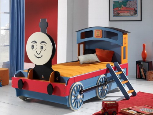 Lokomotive Kinderzimmer Bett Bahn Ideen