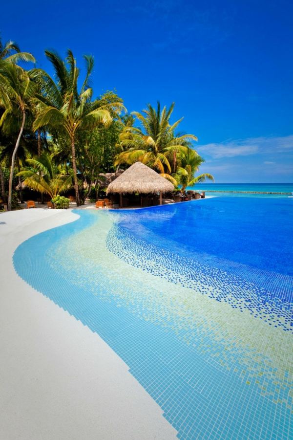Malediven-Schwimmbad Hotel 