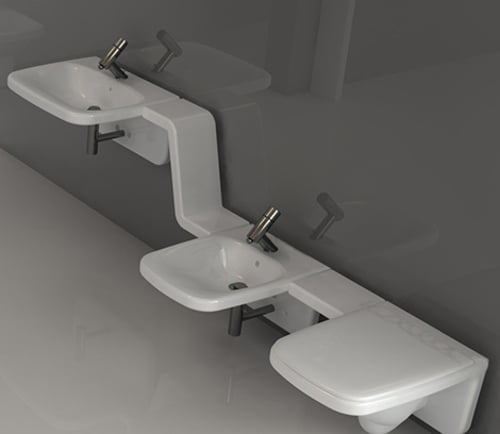 Modernes Badezimmer Einrichtung-Bad Möbel 