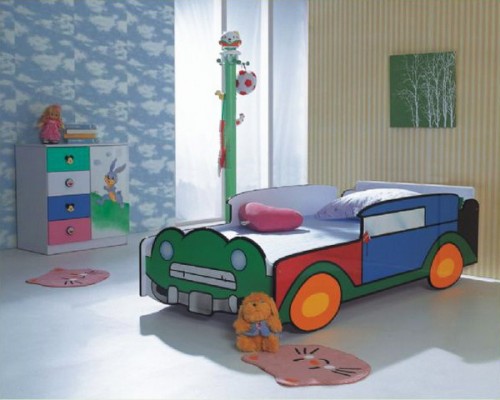 Modernes Kinderzimmer Kinderbett Automobil Design