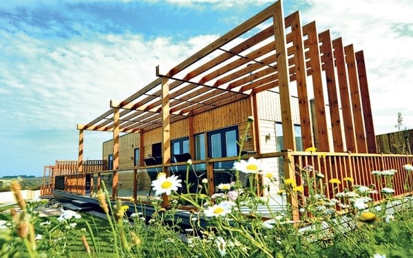 Passivhaus modernes Design Portreath-grüne moderne Architektur