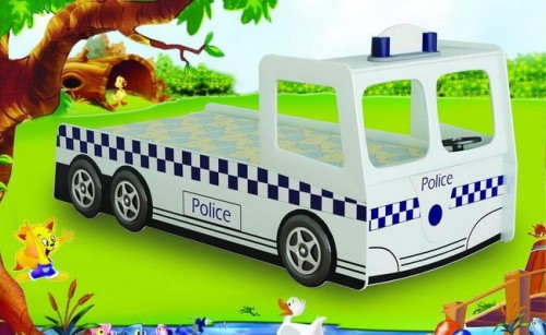 Polizei Wagen Kinderzimmer Bett Design