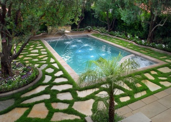 Pool Garten-interessante Gestaltung 