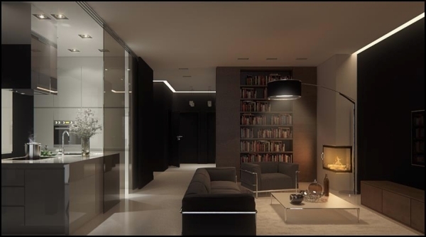 Schwarz-Weiß Möbeldesign-Wohnideen Einrichtung