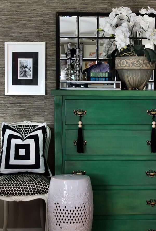 Smaragdgrün Trendfarbe 2013 kommode schlafzimmer design trends
