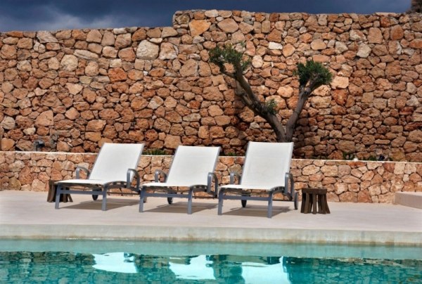 Sonnenliegen Villa Ibiza-Am Pool genießen
