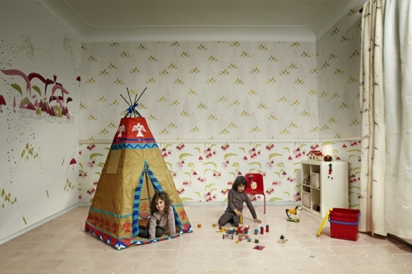 Spielecke Kinderzimmer-indianer Zelt