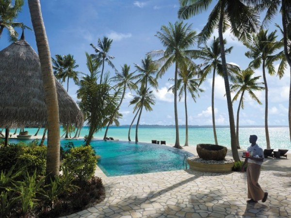 Traumvilla Terrasse Pool auf den Malediven