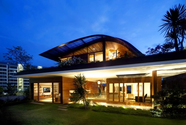 Umwelfreundlichkeit Hausbau grüne Architektur