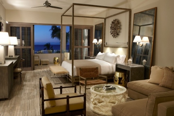Viceroy Anguilla hotelzimmer design  himmelbett 