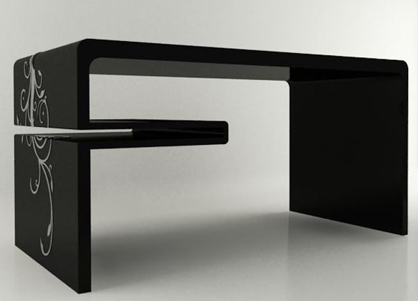 WD-Büromöbel Design-schwarz weiß