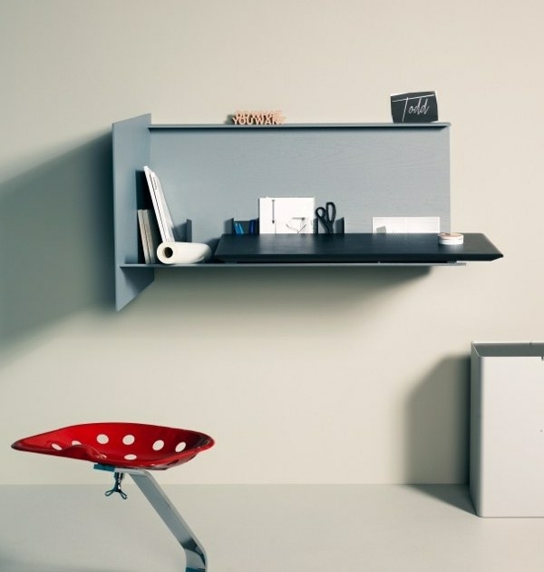 Wandtisch Design Idee-kompakter Schreibtisch