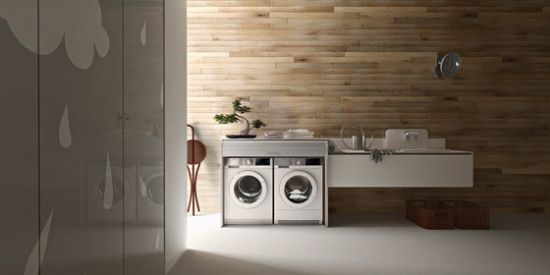 Waschküche Einrichten modern-puristisch praktisch