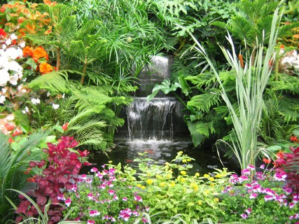 Wasserfall Garten Design 