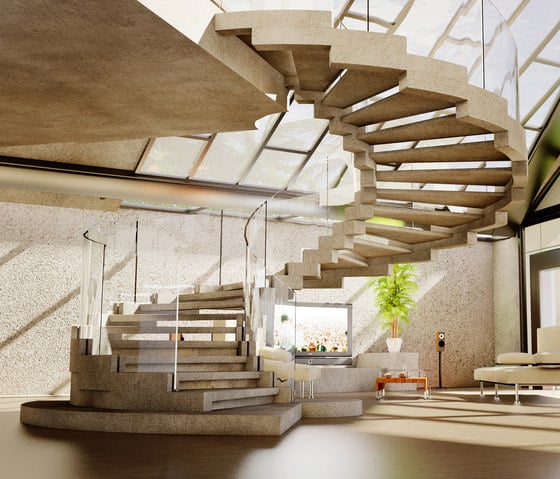 Wendeltreppe-modernes Treppenhaus Ideen 